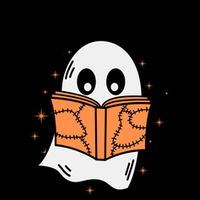 Ghost Reading Books Halloween Mug