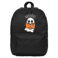 Ghost Reading Books Halloween 16 in Basic Backpack