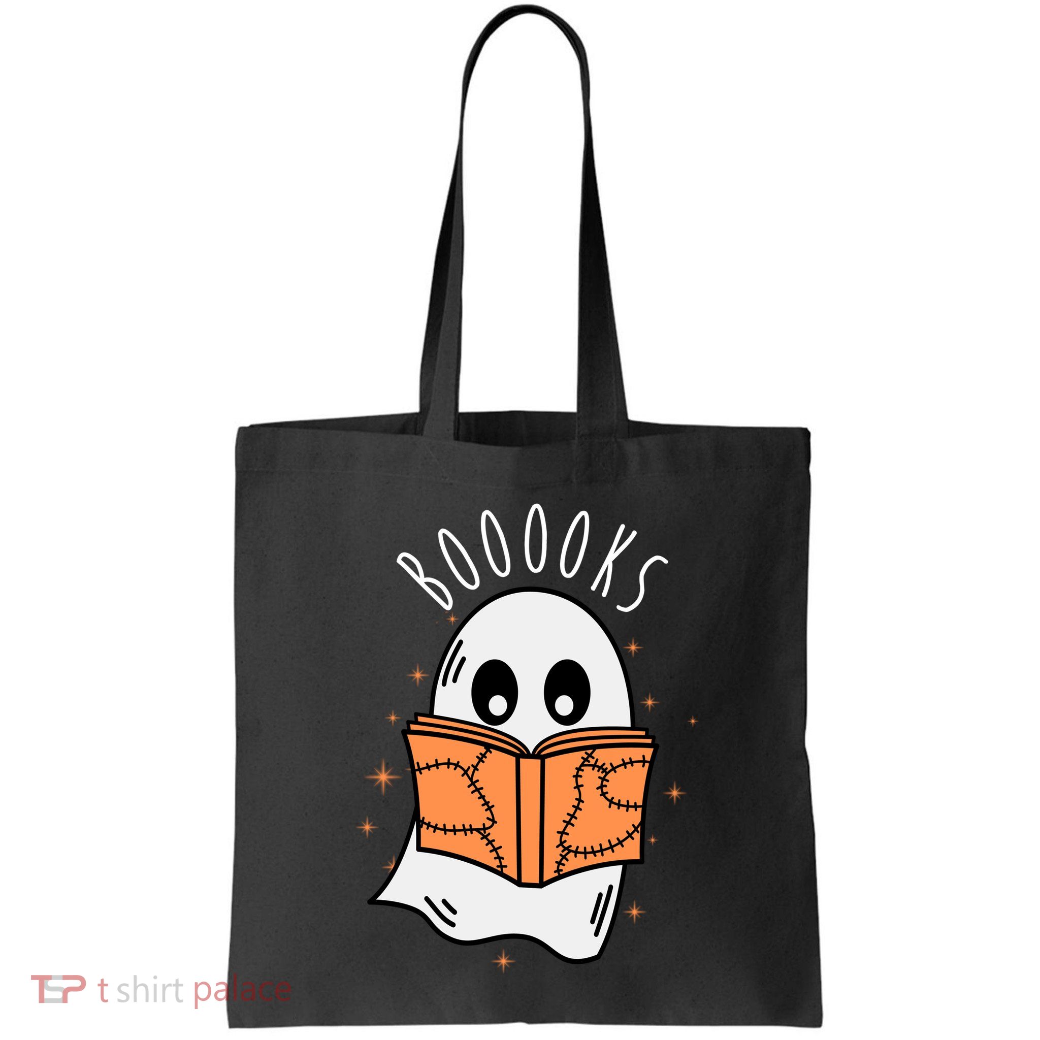 Ghost Reading Books Halloween Bag