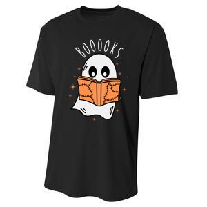 Ghost Reading Books Halloween Performance Sprint T-Shirt