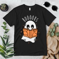 Ghost Reading Books Halloween Premium T-Shirt
