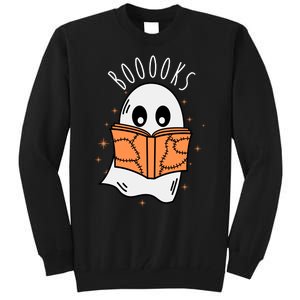 Ghost Reading Books Halloween Tall Sweatshirt