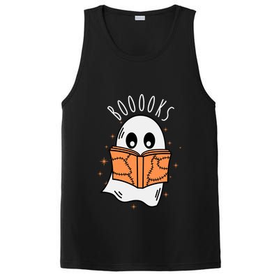 Ghost Reading Books Halloween PosiCharge Competitor Tank