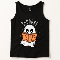 Ghost Reading Books Halloween Tank Top