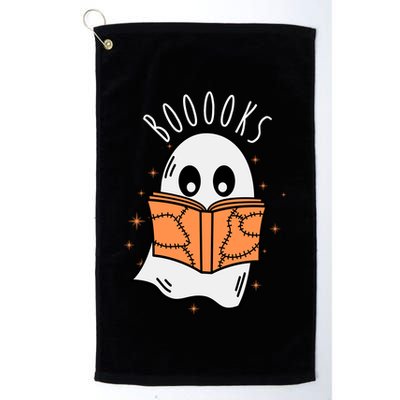 Ghost Reading Books Halloween Golf Towel