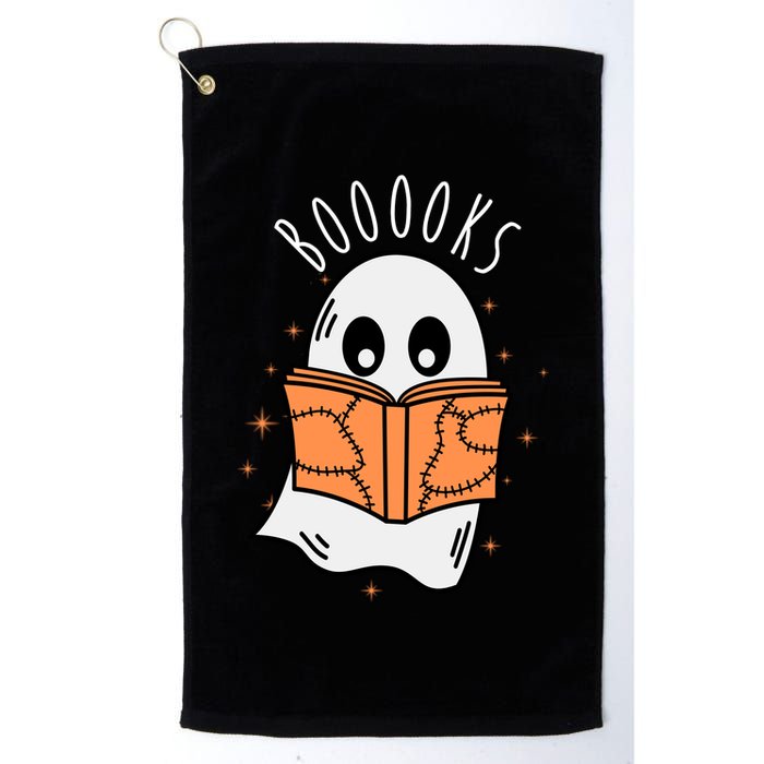 Ghost Reading Books Halloween Golf Towel