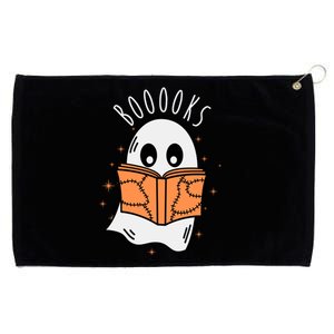 Ghost Reading Books Halloween Grommeted Golf Towel