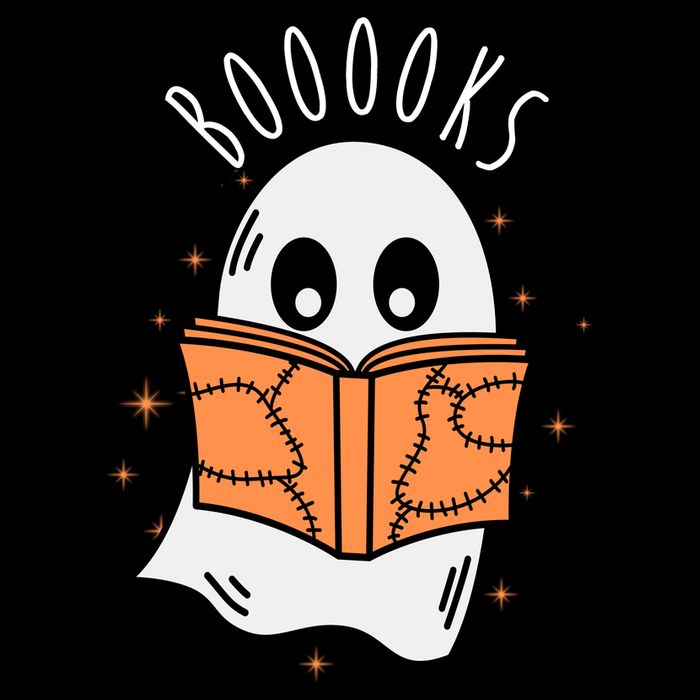 Ghost Reading Books Halloween Full Zip Hoodie