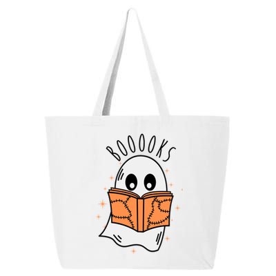 Ghost Reading Books Halloween 25L Jumbo Tote