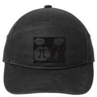 Get Real Be Rational Funny Pi Day Math Teacher Geek .Png 7-Panel Snapback Hat