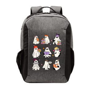 Ghost Reading Book Cute Teacher Halloween Ghost Book Lover Gift Vector Backpack