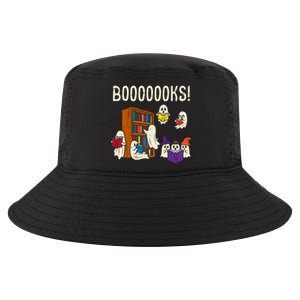 Ghosts Reading Books Teacher Halloween Librarian Boooks Meaningful Gift Cool Comfort Performance Bucket Hat