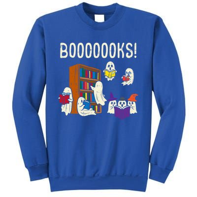 Ghosts Reading Books Teacher Halloween Librarian Boooks Meaningful Gift Sweatshirt