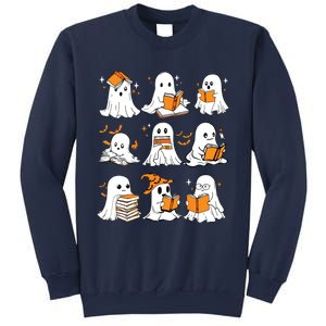 Ghosts Reading Books Lovers Club Booooks Halloween Reading Sweatshirt