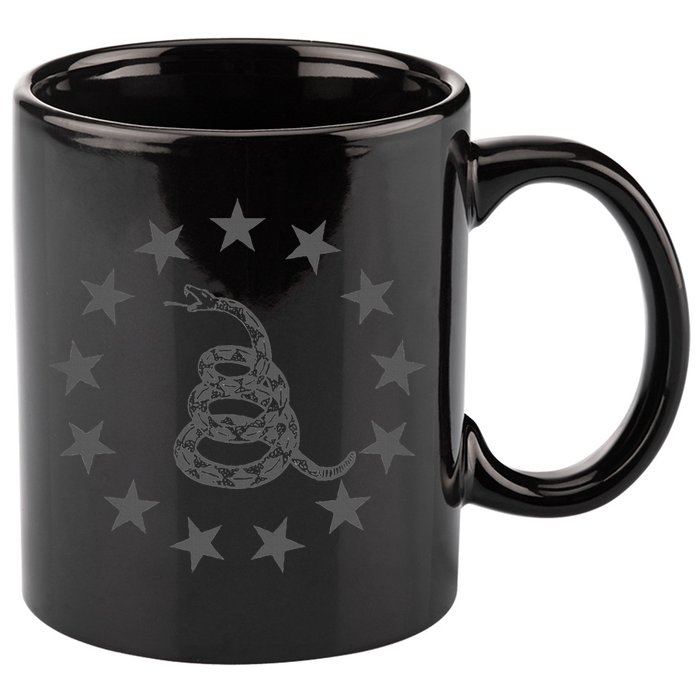Gadsden Rattlesnake Betsy Ross Flag Ring Of Stars Patriot 11oz C Handle Ceramic Mug