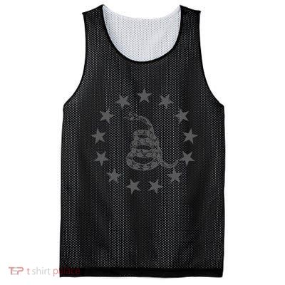 Gadsden Rattlesnake Betsy Ross Flag Ring Of Stars Patriot Mesh Reversible Basketball Jersey Tank