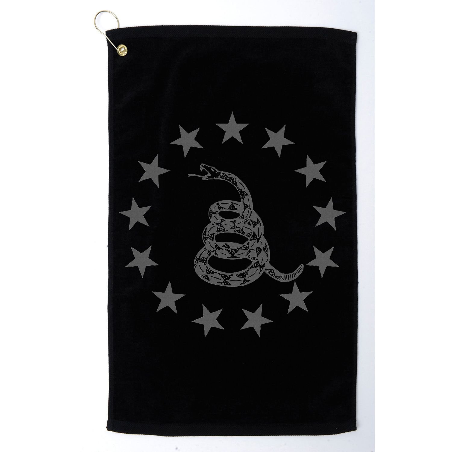 Gadsden Rattlesnake Betsy Ross Flag Ring Of Stars Patriot Golf Towel