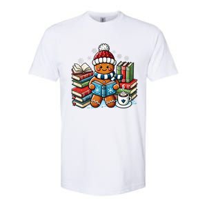 Gingerbread Reading Book Lovers Christmas Bookworm Librarian Softstyle CVC T-Shirt