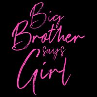 Gender Reveal Brother Says Girl Matching Baby Party Cooling Performance Crew T-Shirt