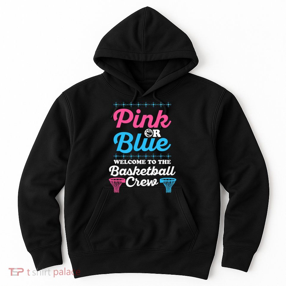 Gender Reveal Basketball Design for a Basketball Family Hoodie