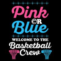 Gender Reveal Basketball Design for a Basketball Family City Backpack