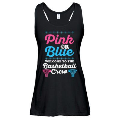Gender Reveal Basketball Design for a Basketball Family Ladies Essential Flowy Tank