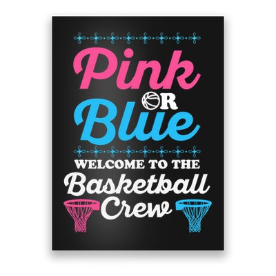 Gender Reveal Basketball Design for a Basketball Family Poster