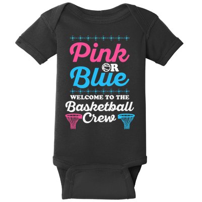Gender Reveal Basketball Design for a Basketball Family Baby Bodysuit
