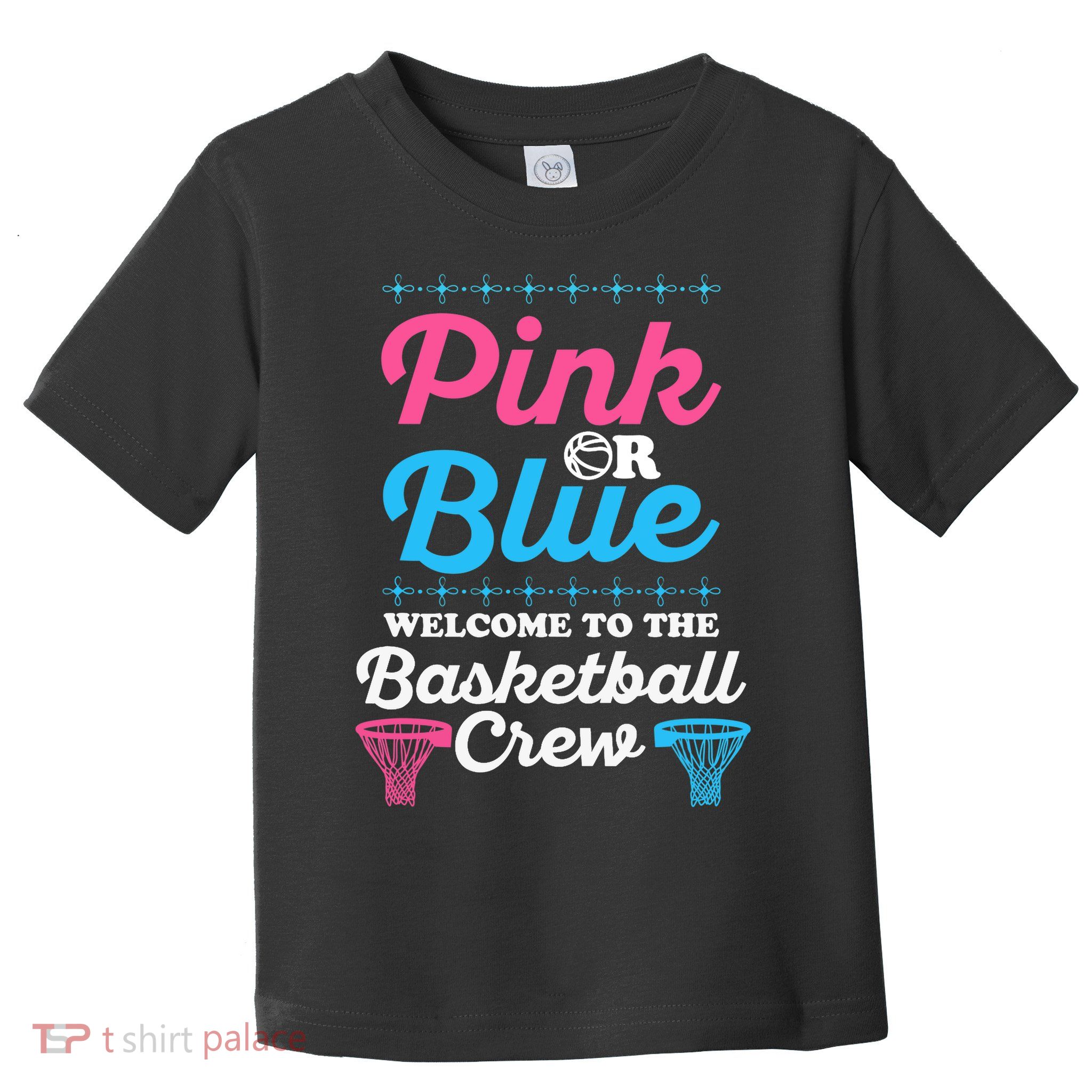 Gender Reveal Basketball Design for a Basketball Family Toddler T-Shirt