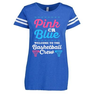 Gender Reveal Basketball Design for a Basketball Family Enza Ladies Jersey Football T-Shirt