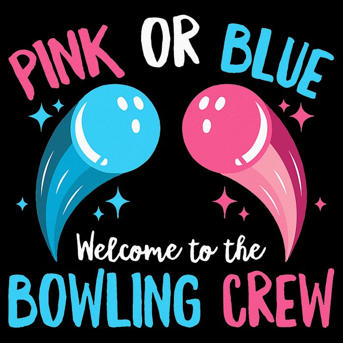 Gender Reveal Bowling Design for a Bowling Lover Cooling Performance Crew T-Shirt