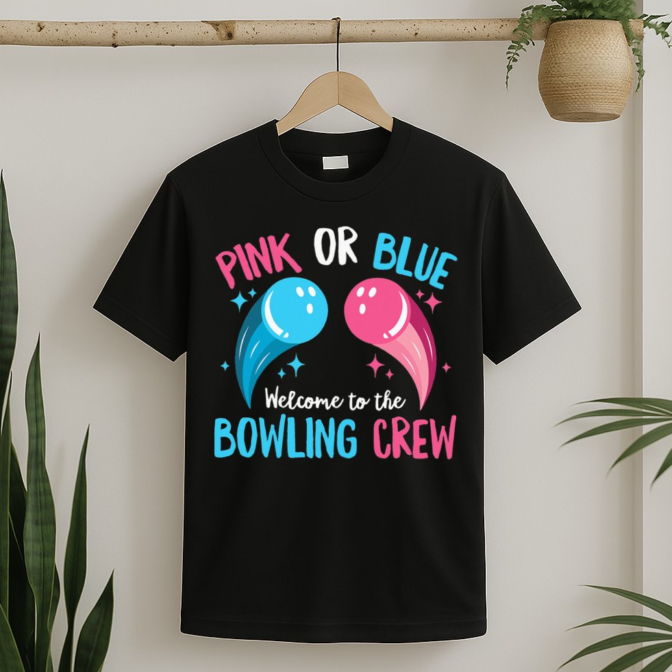Gender Reveal Bowling Design for a Bowling Lover T-Shirt