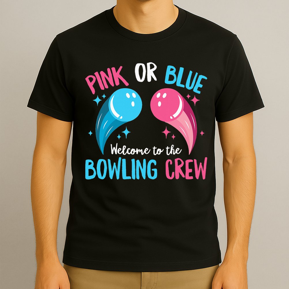 Gender Reveal Bowling Design for a Bowling Lover T-Shirt