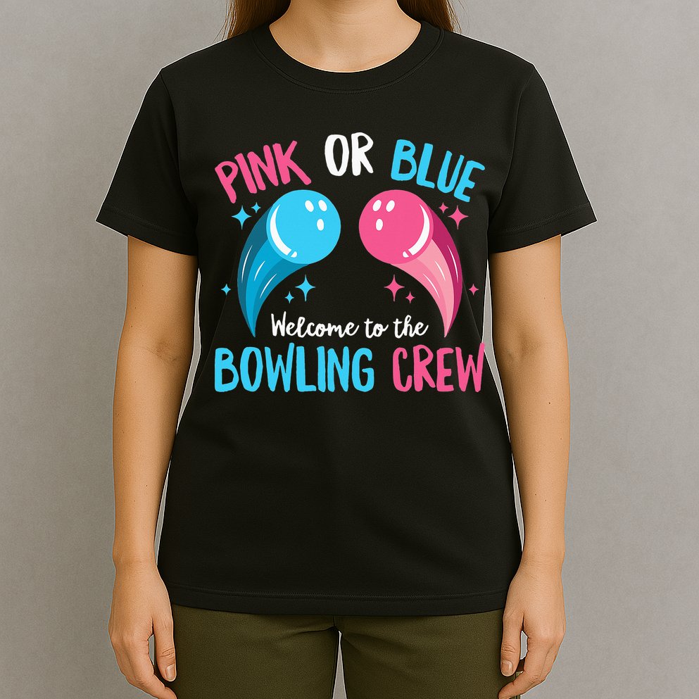 Gender Reveal Bowling Design for a Bowling Lover T-Shirt