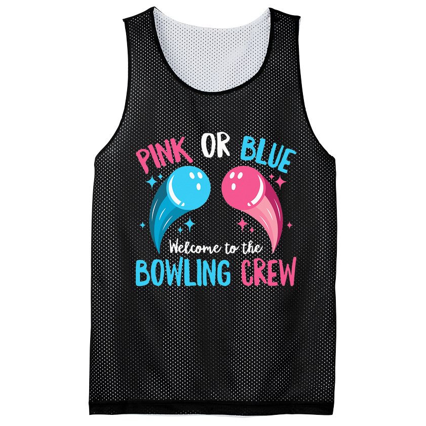Gender Reveal Bowling Design for a Bowling Lover Mesh Reversible Basketball Jersey Tank