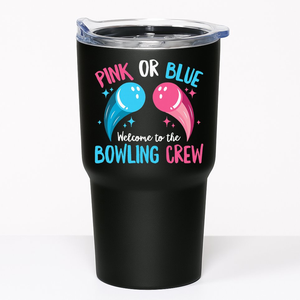 Gender Reveal Bowling Design for a Bowling Lover Tumbler
