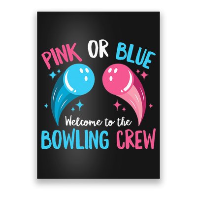 Gender Reveal Bowling Design for a Bowling Lover Poster