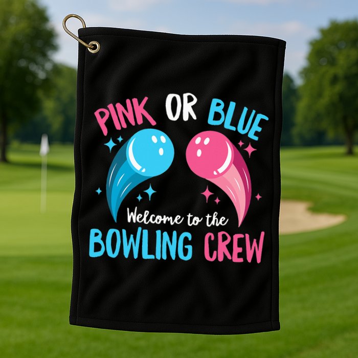 Gender Reveal Bowling Design for a Bowling Lover Golf Towel