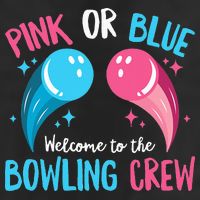Gender Reveal Bowling Design for a Bowling Lover Golf Towel