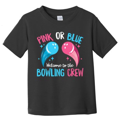 Gender Reveal Bowling Design for a Bowling Lover Toddler T-Shirt