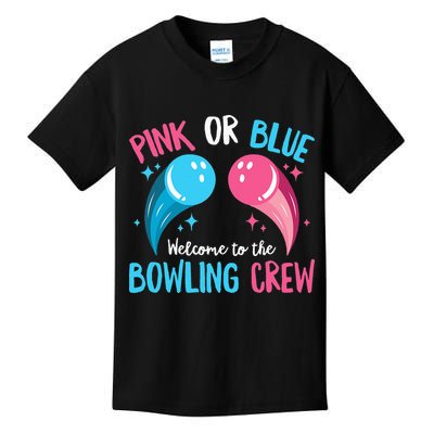 Gender Reveal Bowling Design for a Bowling Lover Kids T-Shirt
