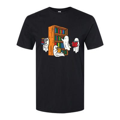 Ghosts Reading Books Teacher Halloween Librarian Boooks Softstyle® CVC T-Shirt