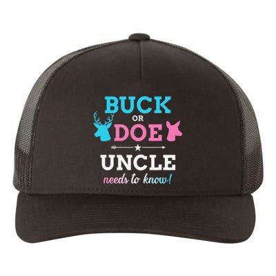 Gender reveal buck or doe uncle matching baby party Yupoong Adult 5-Panel Trucker Hat