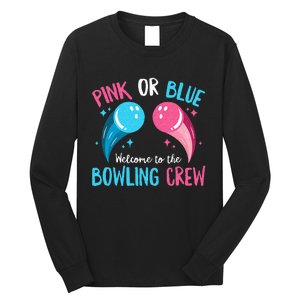 Gender Reveal Bowling Design For A Bowling Lover Long Sleeve Shirt