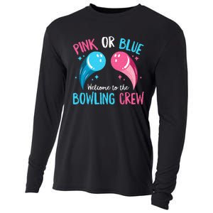 Gender Reveal Bowling Design For A Bowling Lover Cooling Performance Long Sleeve Crew