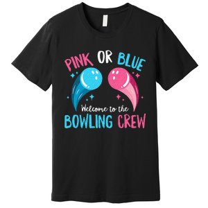 Gender Reveal Bowling Design For A Bowling Lover Premium T-Shirt