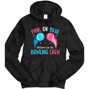 Gender Reveal Bowling Design For A Bowling Lover Tie Dye Hoodie