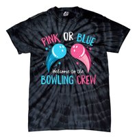 Gender Reveal Bowling Design For A Bowling Lover Tie-Dye T-Shirt