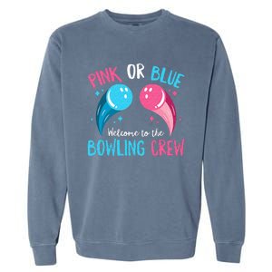 Gender Reveal Bowling Design For A Bowling Lover Garment-Dyed Sweatshirt