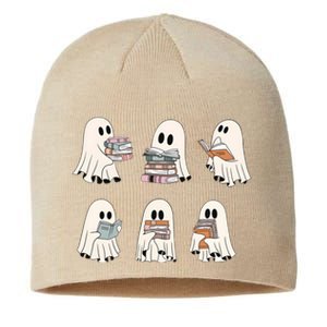 Ghost Reading Books Bookworm Lover Sustainable Beanie